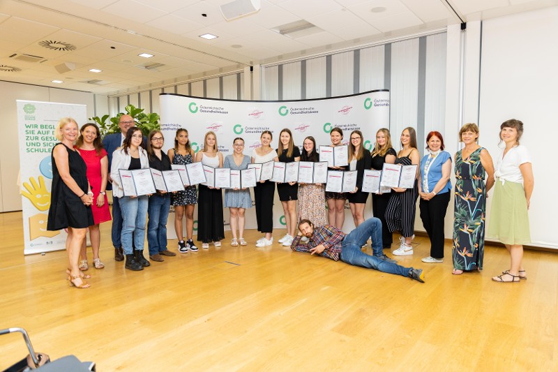 Gruppenfoto der Jugendgesundheitscoaches